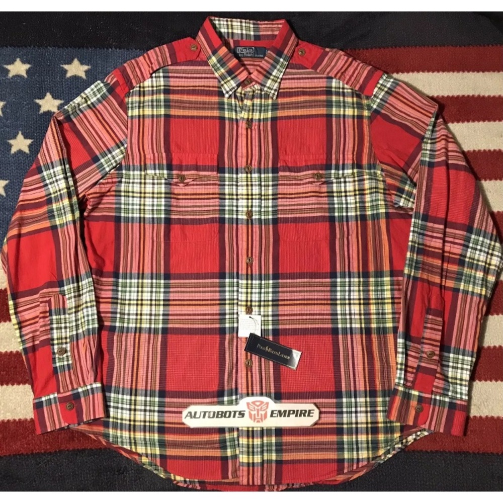Vintage Ralph Lauren Polo Plaid Aberdare Sportsman Hunting Shirt XL Fishing Rlx